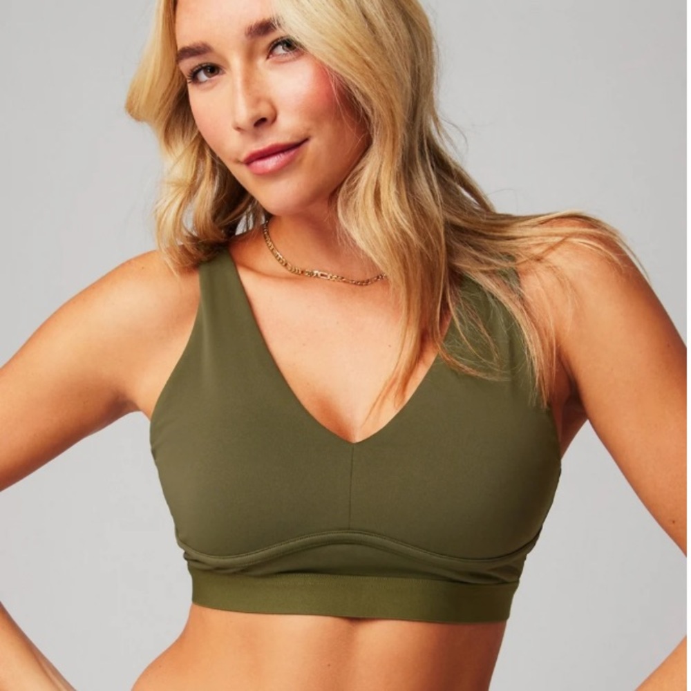 Fabletics High Impact Green Sports Bra Small NWT